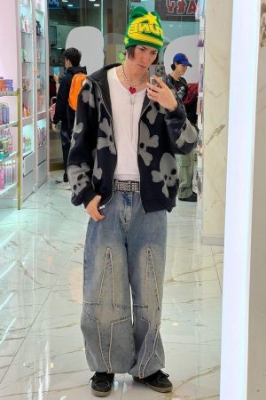 Concert Outfit High Street Star Washed Jeans