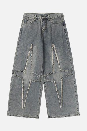 Concert Outfit High Street Star Washed Jeans