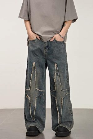 Concert Outfit High Street Star Washed Jeans