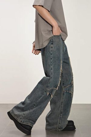 Concert Outfit High Street Star Washed Jeans