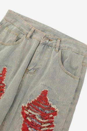 Concert Outfit High Street Versatile Denim Jeans