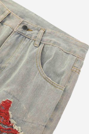 Concert Outfit High Street Versatile Denim Jeans