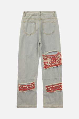 Concert Outfit High Street Versatile Denim Jeans