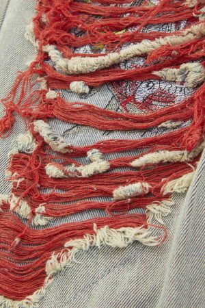 Concert Outfit High Street Versatile Denim Jeans