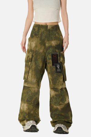 Concert Outfit High Street Vibe Camouflage Overalls