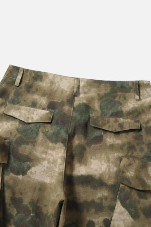 Concert Outfit High Street Vibe Camouflage Overalls