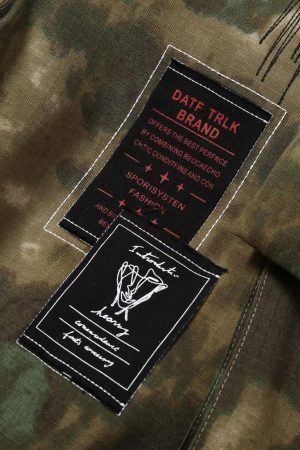 Concert Outfit High Street Vibe Camouflage Overalls