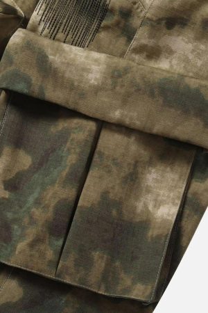 Concert Outfit High Street Vibe Camouflage Overalls