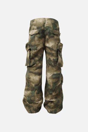 Concert Outfit High Street Vibe Camouflage Overalls