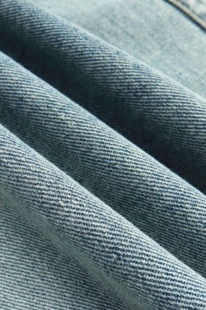 Concert Outfit High Street Washed And Worn Denim Hoodie