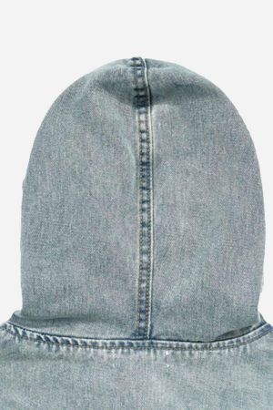 Concert Outfit High Street Washed Denim Hoodie