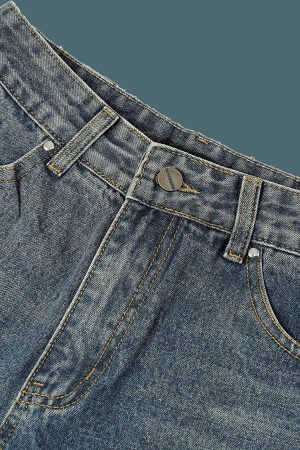 Concert Outfit High Street Washed Distressed Lightning Patch Jeans