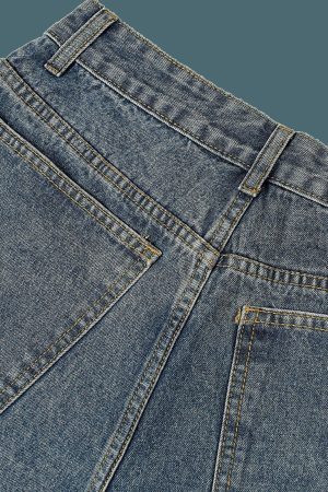 Concert Outfit High Street Washed Distressed Lightning Patch Jeans