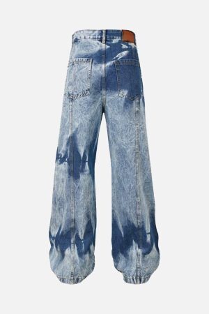Concert Outfit High Street Washed Distressed Work Jeans
