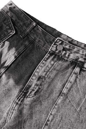 Concert Outfit High Street Washed Distressed Work Jeans