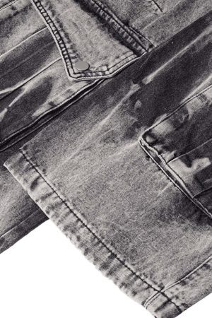 Concert Outfit High Street Washed Distressed Work Jeans