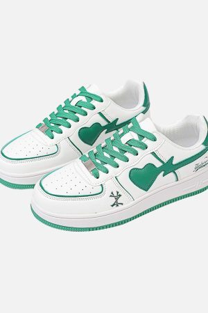 Concert Outfit High Street White Skate Sneakers