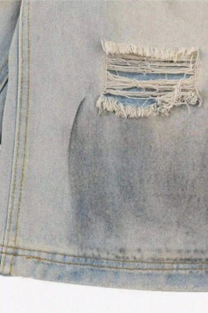 Concert Outfit High Street Yellow Mud Dyed Denim Shorts