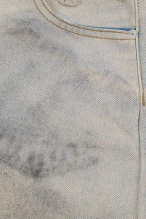 Concert Outfit High Street Yellow Mud Dyed Denim Shorts