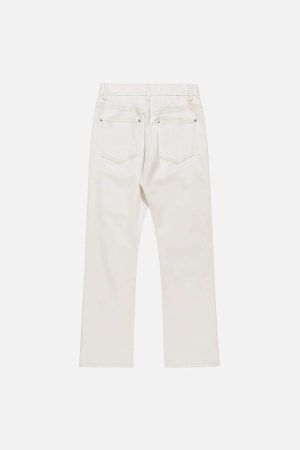 Concert Outfit High Street Zipper Niche Design Straight Pants