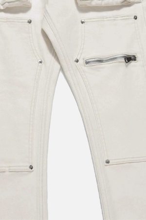 Concert Outfit High Street Zipper Niche Design Straight Pants