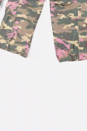 Concert Outfit Hip-Hop Camouflage Cargo Pants with Multi-Pockets