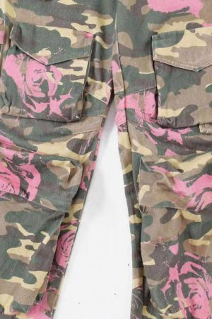 Concert Outfit Hip-Hop Camouflage Cargo Pants with Multi-Pockets