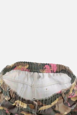 Concert Outfit Hip-Hop Camouflage Cargo Pants with Multi-Pockets