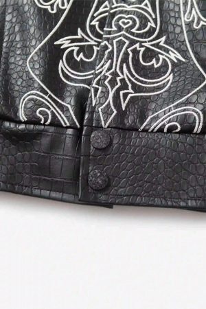 Concert Outfit Hip Hop Gothic Embroidered Baseball Jacket