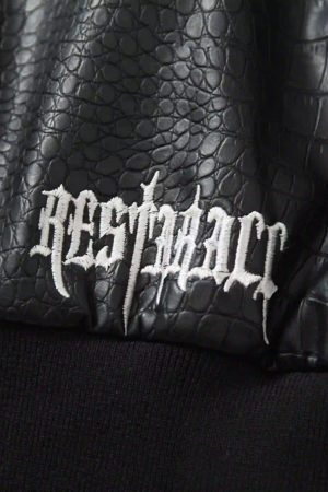 Concert Outfit Hip Hop Gothic Embroidered Baseball Jacket