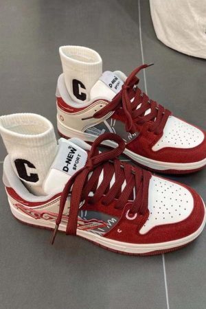 Concert Outfit Hip-Hop Graffiti Board Shoes For Couples