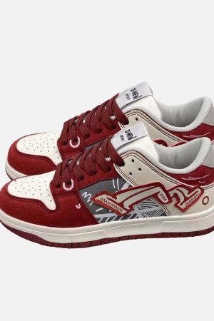 Concert Outfit Hip-Hop Graffiti Board Shoes For Couples