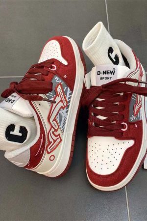 Concert Outfit Hip-Hop Graffiti Board Shoes For Couples