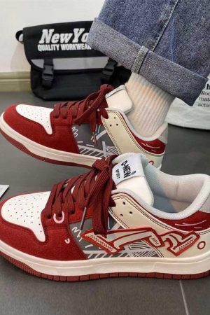 Concert Outfit Hip-Hop Graffiti Board Shoes For Couples