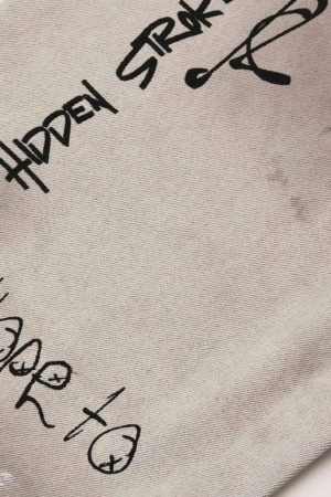 Concert Outfit Hip-Hop Graffiti Distressed Jeans