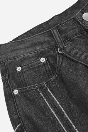 Concert Outfit Hip-Hop High Street Spider Web Jeans