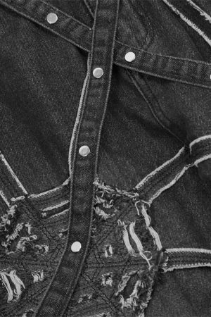 Concert Outfit Hip-Hop High Street Spider Web Jeans