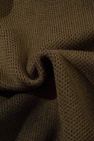 Concert Outfit Hip-Hop Lazy Style Butterfly Jacquard Ripped Sweater