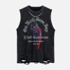 Concert Outfit Hip-Hop Loose Washed Undershirt