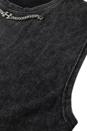 Concert Outfit Hip-Hop Loose Washed Undershirt