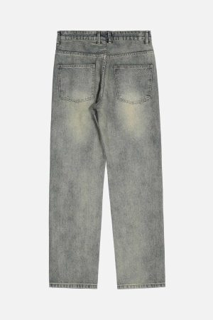 Concert Outfit Hip Hop Retro Patch Denim Jeans