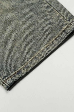 Concert Outfit Hip Hop Retro Patch Denim Jeans