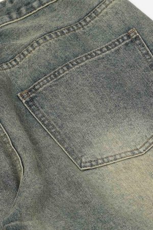 Concert Outfit Hip Hop Retro Patch Denim Jeans