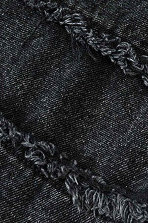 Concert Outfit Hip-Hop Retro Wash Denim Straight-Leg Pants