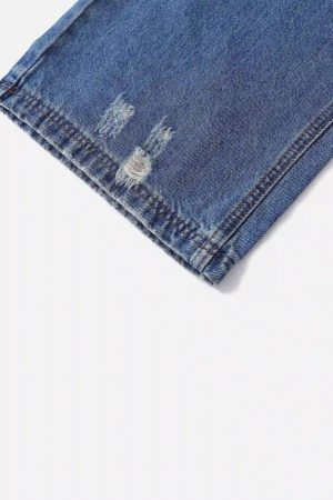 Concert Outfit Hip-Hop Ripped Mud-Dyed Jeans