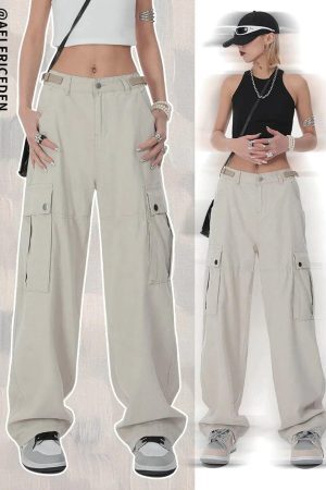 Concert Outfit Hip Hop Straight Cargo Pants