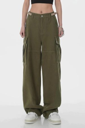 Concert Outfit Hip Hop Straight Cargo Pants