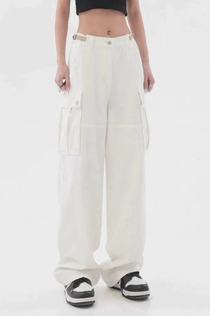 Concert Outfit Hip Hop Straight Cargo Pants