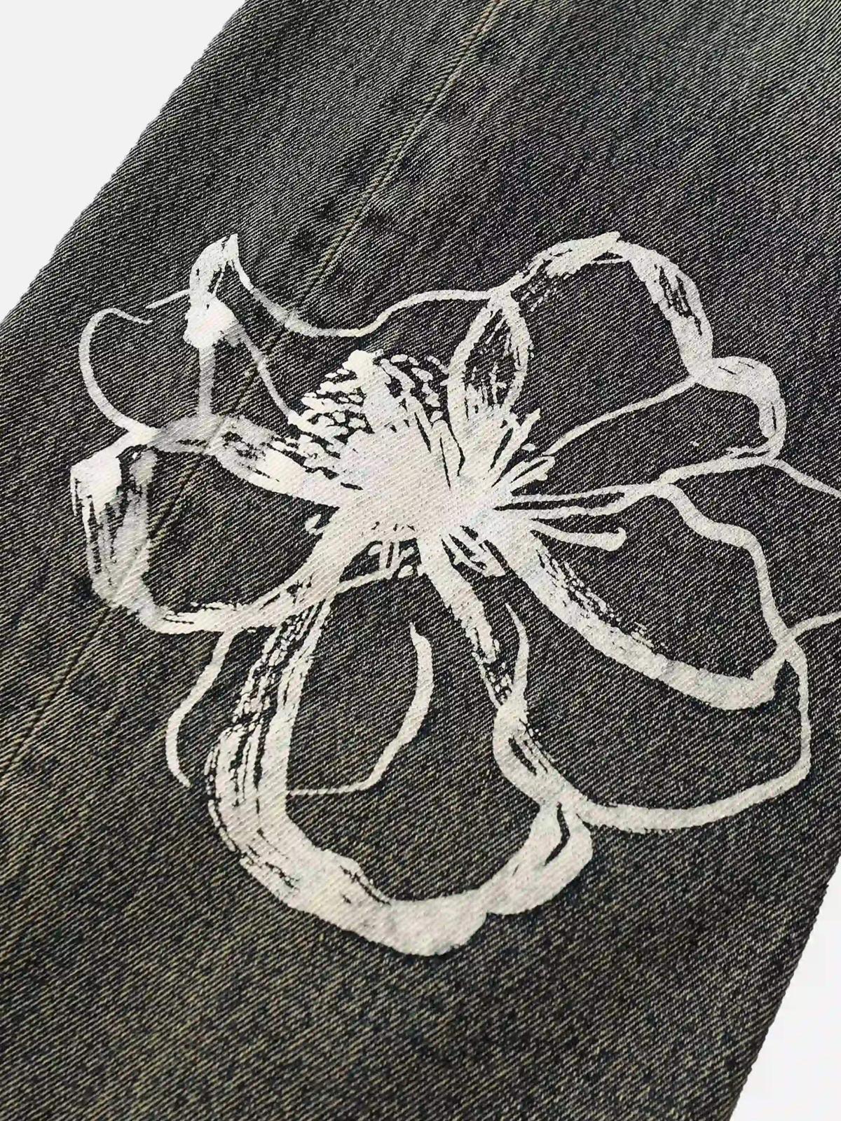 Concert Outfit Hip Hop Street Graffiti Jeans Concert Outfit Hip Hop Street Graffiti Jeans