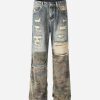Concert Outfit Hip Hop Street Heavy Duty Ripped Jeans